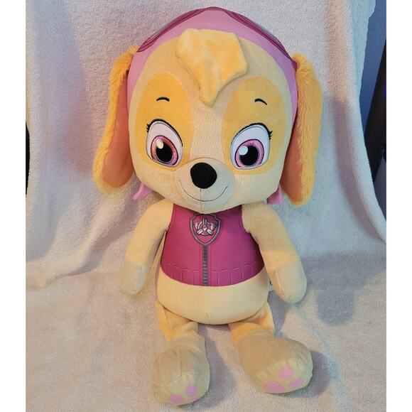 PAW Patrol Classic Skye Jumbo Stuffed Plush Cuddly Toy Exclusive Naptime - Picture 1 of 10